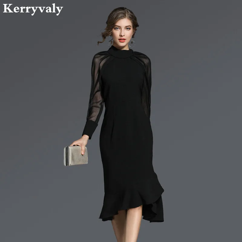 Ladies Long-sleeved Black Fishtail Dress Vetement Femme 2019 Spring Women Retro Wrap Dress Robe Femme Kleider Damen K5255
Ladies Long-sleeved Black Fishtail Dress Vetement Femme 2019 Spring Women Retro Wrap Dress Robe Femme Kleider Damen K5255