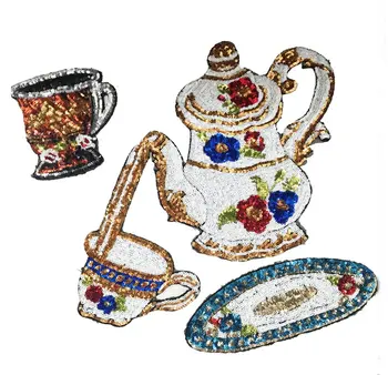 3pcs set cup teapot sequined patch for dress coat,DIY garment accessories decoration sequins embroidery applique patches
3pcs set cup teapot sequined patch for dress coat,DIY garment accessories decoration sequins embroidery applique patches