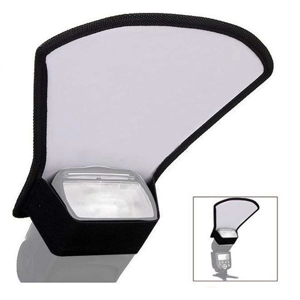 Camera Flash Silver Reflector Bounce Card Diffuser External Softbox Speedlite Photography DSLR Camera Accessory