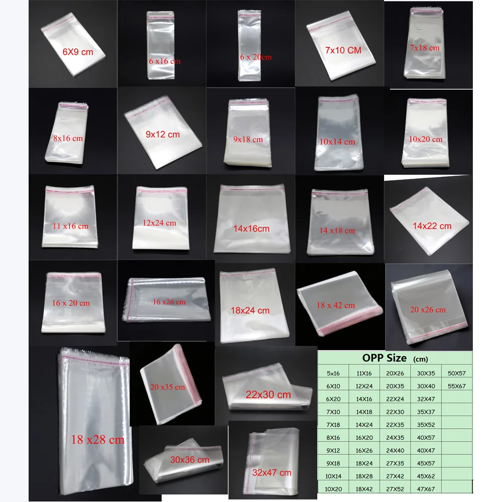 50pcs/ Multi Sizes Option Packaging Bags Transparent Opp Bag Packing Plastic Bags Self Adhesive Seal Storage Bag
50pcs/ Multi Sizes Option Packaging Bags Transparent Opp Bag Packing Plastic Bags Self Adhesive Seal Storage Bag