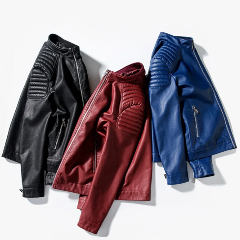 Mandarin Collar Fashion Slim Fit Wine Red Leather Jacket Men Motorcycle Biker Jacket Male Black Burgundy Navy Blue
Mandarin Collar Fashion Slim Fit Wine Red Leather Jacket Men Motorcycle Biker Jacket Male Black Burgundy Navy Blue