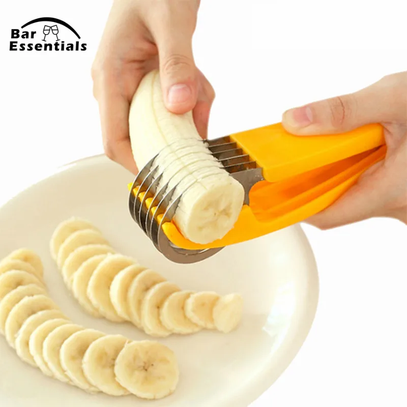 

Popular Kitchen Accessories Banana Slicer Chopper Fruit Cutter Cucumber Salad Vegetable Peeler New Cooking Tool Home Creative