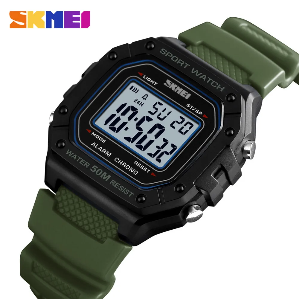 SKMEI Outdoor Sports Watch Men Watches 5Bar Waterproof Alarm Chrono Week Military Fashion Digital Watch Relogio Masculino 1496
SKMEI Outdoor Sports Watch Men Watches 5Bar Waterproof Alarm Chrono Week Military Fashion Digital Watch Relogio Masculino 1496