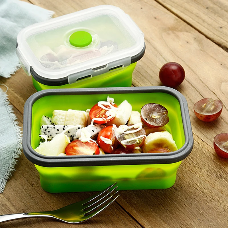 1pc Collapsible Silicone Food Lunch Box Dinnerware Foldable Fruit Salad Storage Food Box Container Tableware BPA Free
1pc Collapsible Silicone Food Lunch Box Dinnerware Foldable Fruit Salad Storage Food Box Container Tableware BPA Free