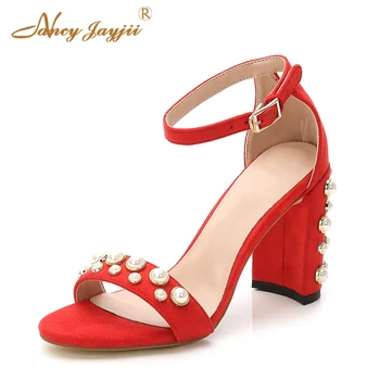 Sheepskin Genuine Leather Yellow Red Black Women Sandals Lady Female Heel 4cm 7.5cm 9cm Crystal Fashion Brand Famous Size 40
Sheepskin Genuine Leather Yellow Red Black Women Sandals Lady Female Heel 4cm 7.5cm 9cm Crystal Fashion Brand Famous Size 40