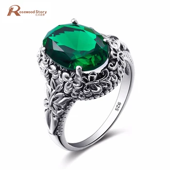 Bulgaria Jewelry 3.2ct Green Crystal Charms 925 Sterling Silver Rhinestone Vintage Jewelry Big Ring Fashion Wedding Flower Rings
Bulgaria Jewelry 3.2ct Green Crystal Charms 925 Sterling Silver Rhinestone Vintage Jewelry Big Ring Fashion Wedding Flower Rings
