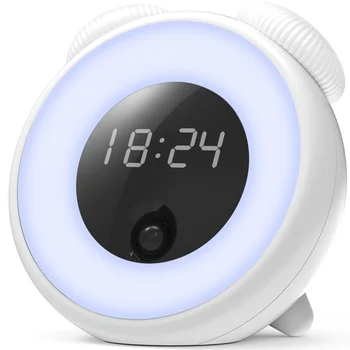 Intelligent Sensor Children Cute Charging Night Light LEDdigital Alarm Clock Silent Radio Electronic Small Alarm Clock Backlit
Intelligent Sensor Children Cute Charging Night Light LEDdigital Alarm Clock Silent Radio Electronic Small Alarm Clock Backlit