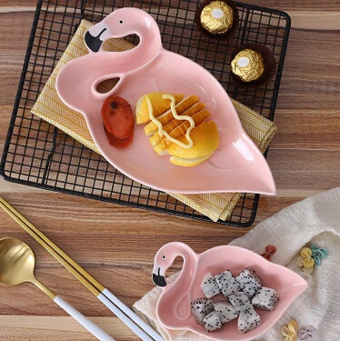 NEW Flamingos Shape Creative Porcelain Plate Snacks or Fruit Ceramic Fruit Dessert Bowl Breakfast Plate Dinnerware Giftbox
NEW Flamingos Shape Creative Porcelain Plate Snacks or Fruit Ceramic Fruit Dessert Bowl Breakfast Plate Dinnerware Giftbox
