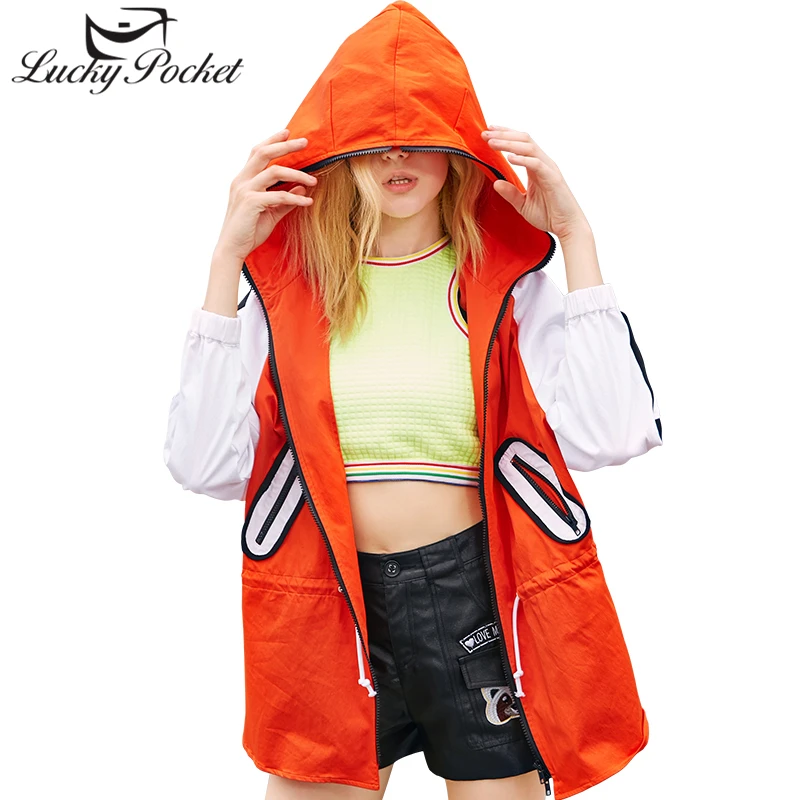 2019 Women Spring Autumn Print Hooded Zipper Coat Casual Orange Outerwear Female Street Style Loose Plus Size Thin Jacket LY707
2019 Women Spring Autumn Print Hooded Zipper Coat Casual Orange Outerwear Female Street Style Loose Plus Size Thin Jacket LY707