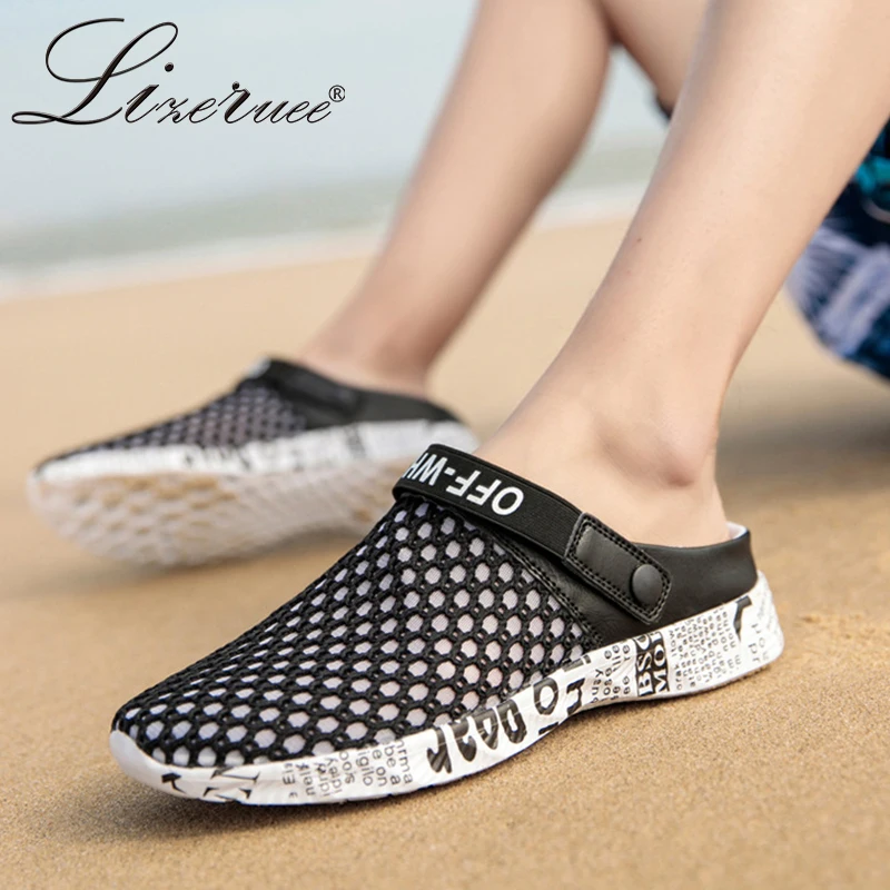 Big Size 46 Summer Men Slippers Men Mesh Shoes Lover Sandals Lightweight Men Slides Cheap Men Footwear Mens Beach Slippers
Big Size 46 Summer Men Slippers Men Mesh Shoes Lover Sandals Lightweight Men Slides Cheap Men Footwear Mens Beach Slippers