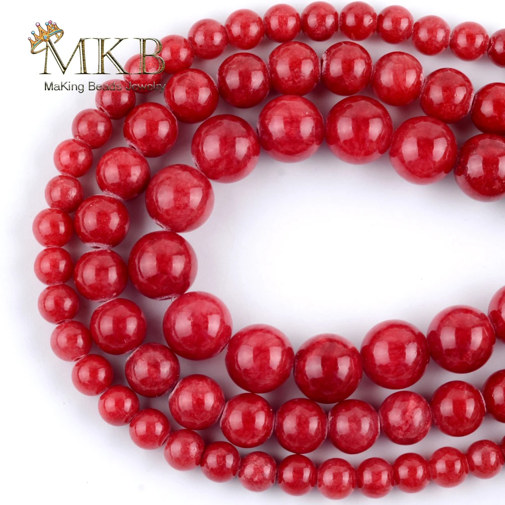 Wholesale Natural Red Jades Stone Loose Round Beads For Jewelry Making 4mm-12mm DIY Bracelet Necklace Jewellery Strand 15"
Wholesale Natural Red Jades Stone Loose Round Beads For Jewelry Making 4mm-12mm DIY Bracelet Necklace Jewellery Strand 15"