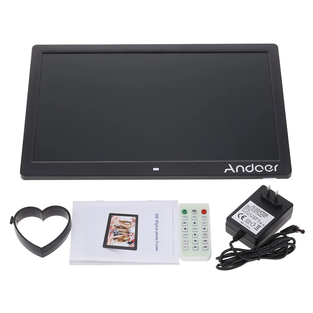 

15.6" High Resolution 1280*800 LED Digital Photo Picture Frame Advertising Machine Alarm Clock MP3 MP4 Movie Player