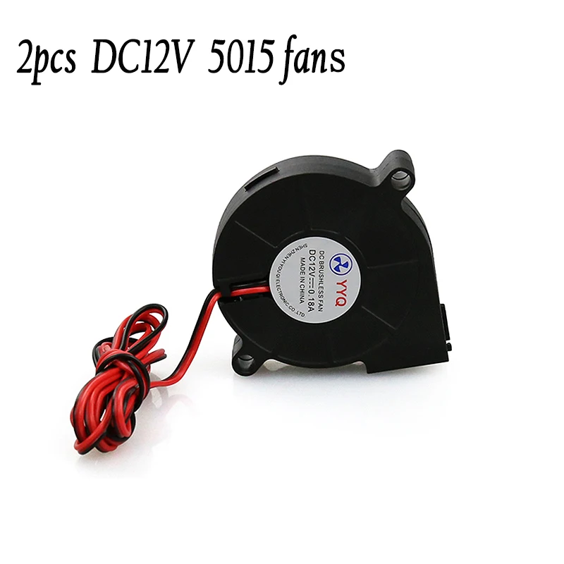 2pcs DC12V 24V Cooling Blast 5015 Air blower 50mm fans For Reprap Mendel Prusa I3 3D Printer Parts Turbo Brushless Anet A6 A8
2pcs DC12V 24V Cooling Blast 5015 Air blower 50mm fans For Reprap Mendel Prusa I3 3D Printer Parts Turbo Brushless Anet A6 A8