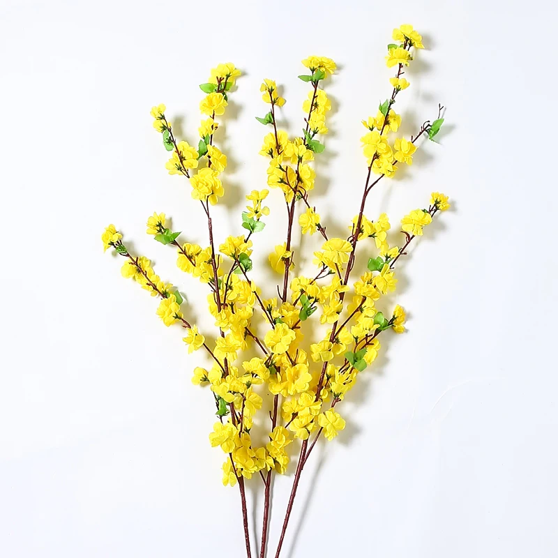 5pcs Artificial 3D 65cm Peach Branch for Home Decoration Plastic Fake Flower Bouquet Plum Blossom Branch Silk Flower Tree Decor
5pcs Artificial 3D 65cm Peach Branch for Home Decoration Plastic Fake Flower Bouquet Plum Blossom Branch Silk Flower Tree Decor