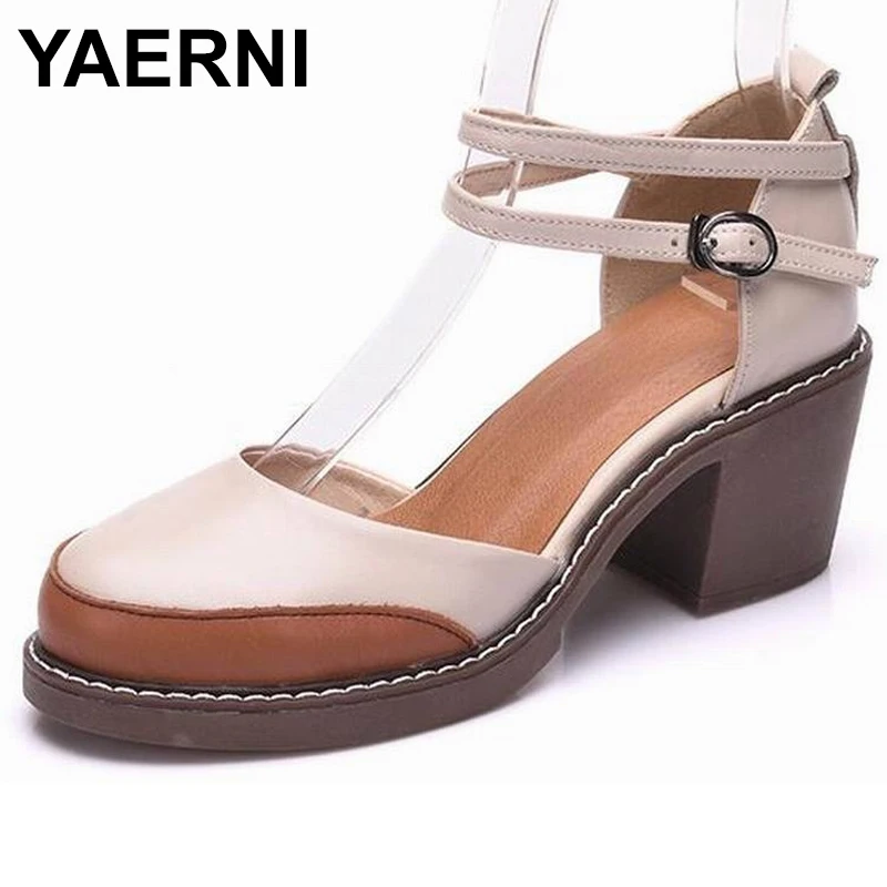 YAERNI 2022 Shoes Woman 100% Genuine Leather Women Pumps Lady Leather Round Toe Platform Shallow Mouth Shoes E541
YAERNI 2022 Shoes Woman 100% Genuine Leather Women Pumps Lady Leather Round Toe Platform Shallow Mouth Shoes E541