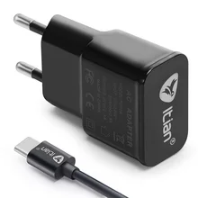 Micro 2.0 USB Port Charger EU US Plug with Type-C Connector Cable Travel Wall Charging Adapter for iphone Samsung HTC LG -39