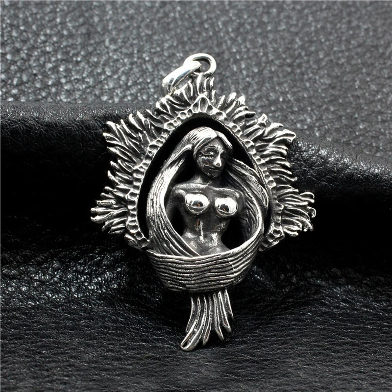 925 STERLING SOLID SILVER MENS WOMEN fairy tale Sea-Maid Artisan Gothic PENDANT Charm Jewelry A3184
925 STERLING SOLID SILVER MENS WOMEN fairy tale Sea-Maid Artisan Gothic PENDANT Charm Jewelry A3184