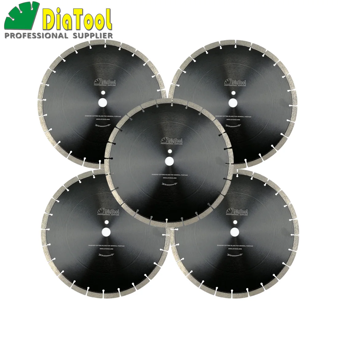 DIATOOL 5pcs/set 14inch Professional segmented Sintered Diamond saw blade for concrete Block Paver Dia 360mm Wet Cutting Disc
DIATOOL 5pcs/set 14inch Professional segmented Sintered Diamond saw blade for concrete Block Paver Dia 360mm Wet Cutting Disc