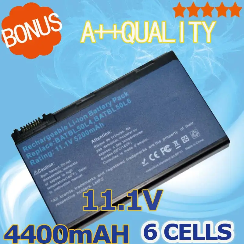 Laptop Battery for Acer Aspire 3100 3690 5100 5110 5515 5610 5630 5650 5680 9110 9120 9800 9810 BATBL50L4 BATBL50L6 BATCL50L6
Laptop Battery for Acer Aspire 3100 3690 5100 5110 5515 5610 5630 5650 5680 9110 9120 9800 9810 BATBL50L4 BATBL50L6 BATCL50L6