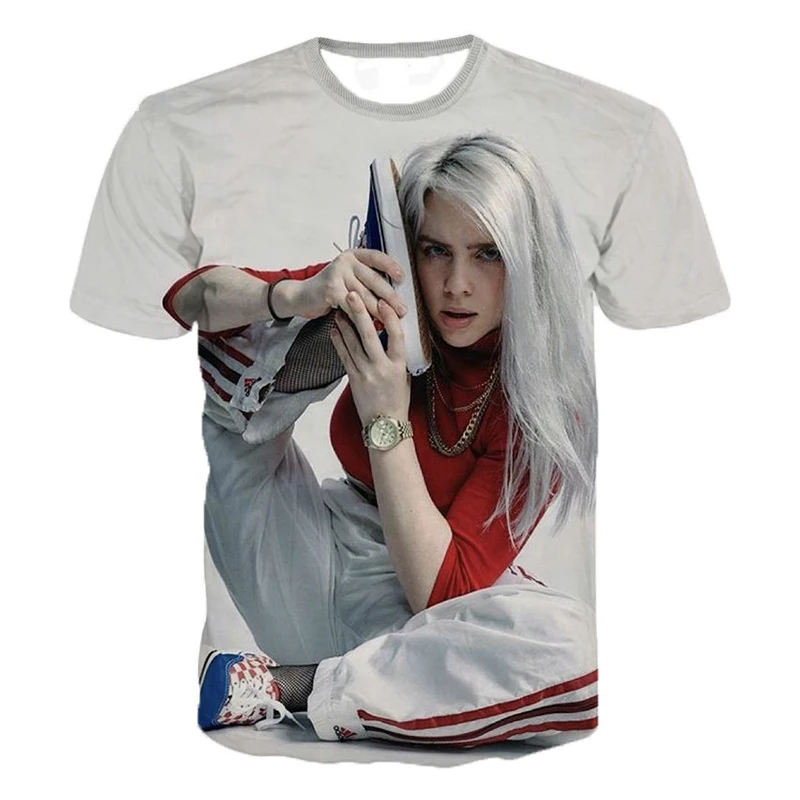 Music Singer Billie Eilish 3D Printing T Shirts Men Women Short Sleeve Casual Printed Personality Plus Size T Shirts 2XS-5XL
Music Singer Billie Eilish 3D Printing T Shirts Men Women Short Sleeve Casual Printed Personality Plus Size T Shirts 2XS-5XL