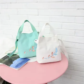 Hot Sale Summer New Ladies Canvas Bag Slung Shoulder Bag Small Fresh Literary Embroidery Bucket Handbag Casual Bag
Hot Sale Summer New Ladies Canvas Bag Slung Shoulder Bag Small Fresh Literary Embroidery Bucket Handbag Casual Bag
