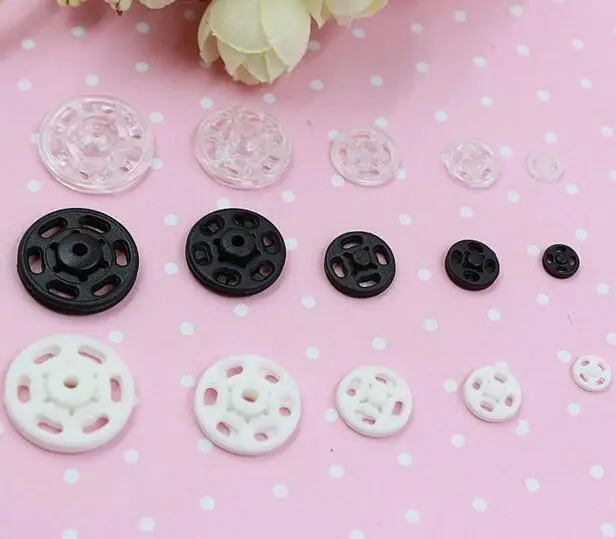 Scrapbooking 300sets (300pcs Top+300pcs Bottom) Round Plastic Snap Fastener Hidden-interlocking Button Sewing Crafts Accessory
Scrapbooking 300sets (300pcs Top+300pcs Bottom) Round Plastic Snap Fastener Hidden-interlocking Button Sewing Crafts Accessory