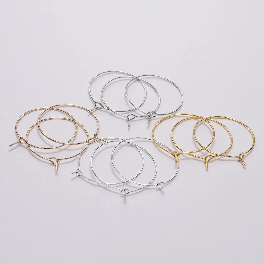 50pcs/lot Diameter 20 25 30 35mm Silver/Gold/Rhodium Ear Wire Hook Earring Loop Hoops For DIY Earrings Jewelry Making Findings
50pcs/lot Diameter 20 25 30 35mm Silver/Gold/Rhodium Ear Wire Hook Earring Loop Hoops For DIY Earrings Jewelry Making Findings