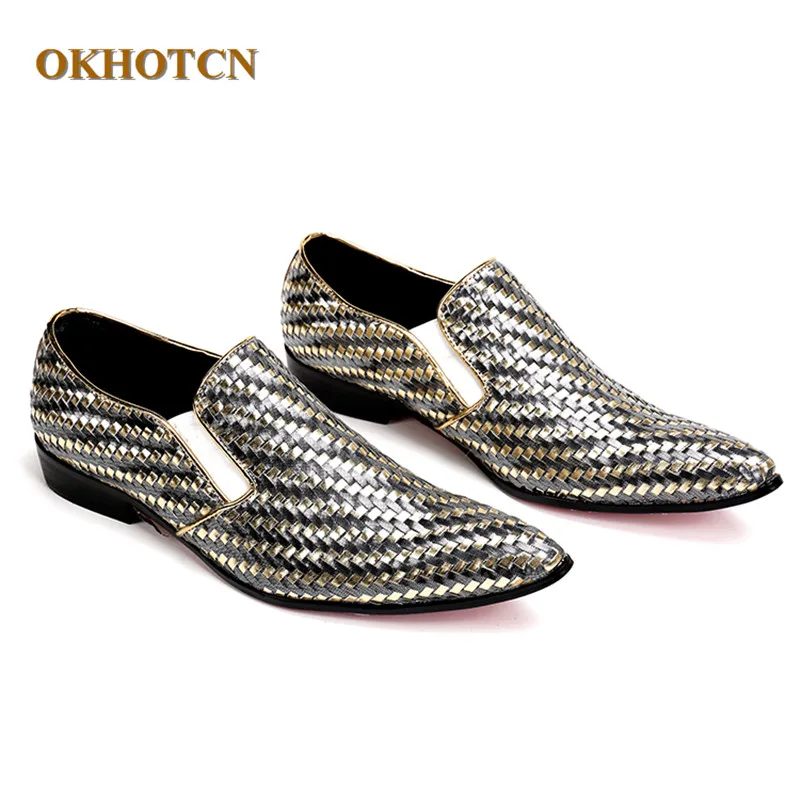 Gentle Fashion Mens Shoes Mixed Color Gingham Loafer Breathable Slip-On Flats Pointed Toe Shoes Men Plus Size46 Zapatos Hombre
Gentle Fashion Mens Shoes Mixed Color Gingham Loafer Breathable Slip-On Flats Pointed Toe Shoes Men Plus Size46 Zapatos Hombre