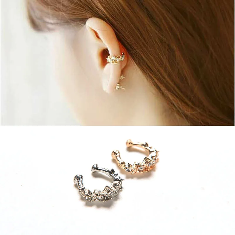 Creative Cute Without Pierced Ear Bone Folder Jewelry Ear Cuff Wrap Rhinestone Cartilage Clip On Earring
Creative Cute Without Pierced Ear Bone Folder Jewelry Ear Cuff Wrap Rhinestone Cartilage Clip On Earring
