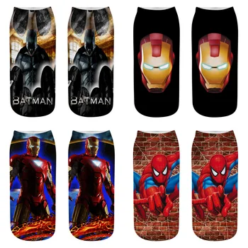 New Arrival Women Superhero Socks Print USA Classical Superman Spider Man Batman Iron Man Sock Cool Ankle Character Woman Socks
New Arrival Women Superhero Socks Print USA Classical Superman Spider Man Batman Iron Man Sock Cool Ankle Character Woman Socks