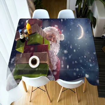 High Quality Christmas Tablecloth Cute Santa Claus Theme 3d Pattern Rectangle and Round Dining Table Cloth Decorations for Home
High Quality Christmas Tablecloth Cute Santa Claus Theme 3d Pattern Rectangle and Round Dining Table Cloth Decorations for Home