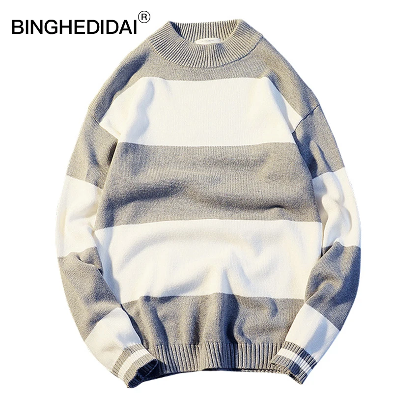 Pullover Sweater Men Knitted Cotton Sweater Men Casual Sweater Thick Striped Fashion Warm Pullover Basics
Pullover Sweater Men Knitted Cotton Sweater Men Casual Sweater Thick Striped Fashion Warm Pullover Basics