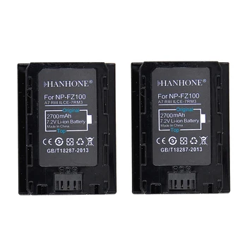 2PCS 2700mAh NP-FZ100 Camera Battery For Sony A9/A9R A7R III/A7 III/ILCE-9 ILCE9 ILCE-7RM3 ILCE-7M3 Mark III as NPF100 Alpha 9S
2PCS 2700mAh NP-FZ100 Camera Battery For Sony A9/A9R A7R III/A7 III/ILCE-9 ILCE9 ILCE-7RM3 ILCE-7M3 Mark III as NPF100 Alpha 9S