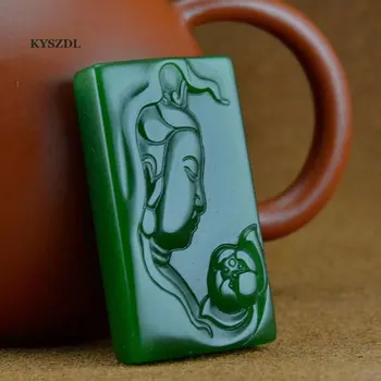 KYSZDL Natural Kunlun stone Children-Sending Guanyin green stone men and women Gift jewelry free necklace rope
KYSZDL Natural Kunlun stone Children-Sending Guanyin green stone men and women Gift jewelry free necklace rope