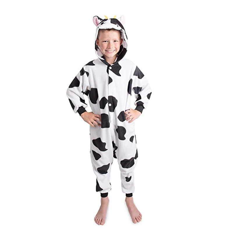 Cartoon Cow Children Cosplay Costume Hooded Sleepsuit Flannel Animals Sleepwear Kids Pyjamas Christmas Halloween Pajamas Gift
Cartoon Cow Children Cosplay Costume Hooded Sleepsuit Flannel Animals Sleepwear Kids Pyjamas Christmas Halloween Pajamas Gift