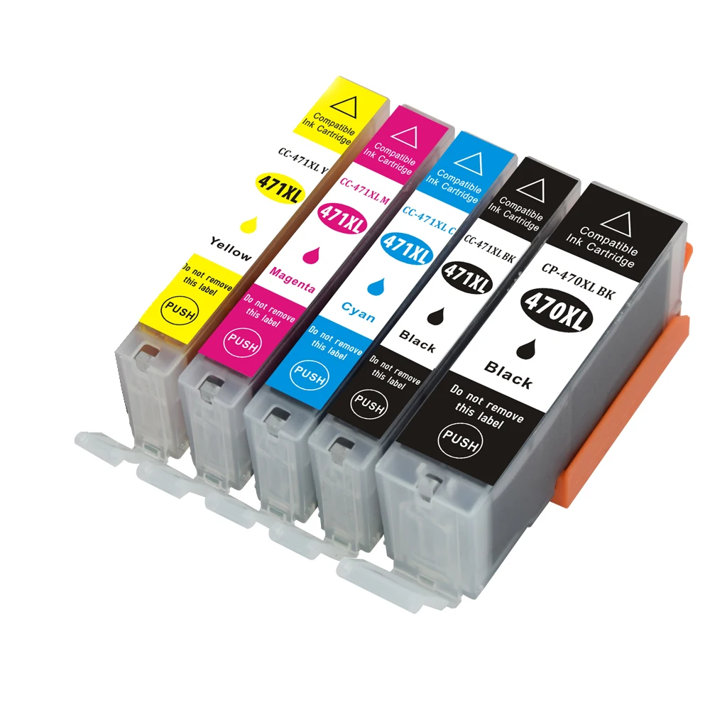 Compatible Ink Cartridge Replacement for CANON PGI-470XL CLI-471XL with PIXMA MG7740 MG6840 MG5740 (1B+1PBK+1C+1M+1Y) 5Pack
Compatible Ink Cartridge Replacement for CANON PGI-470XL CLI-471XL with PIXMA MG7740 MG6840 MG5740 (1B+1PBK+1C+1M+1Y) 5Pack