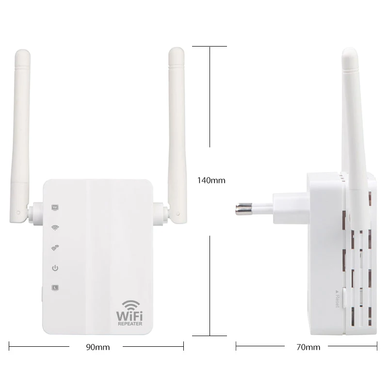 

Wireless WiFi Repeater Signal Amplifier 802.11N/B/G Wi-Fi Range Extender 300Mbps Signal Boosters Repetidor Wifi Wps Encryption