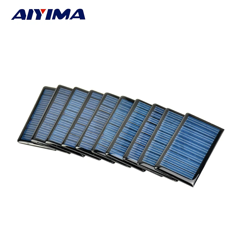 SUNYIMA 10Pcs Polycrystalline Solar Panels 5V 60MA Solar Cells Plates Spot 68x37MM DIY Solar Battery Charger Painel Solars
SUNYIMA 10Pcs Polycrystalline Solar Panels 5V 60MA Solar Cells Plates Spot 68x37MM DIY Solar Battery Charger Painel Solars