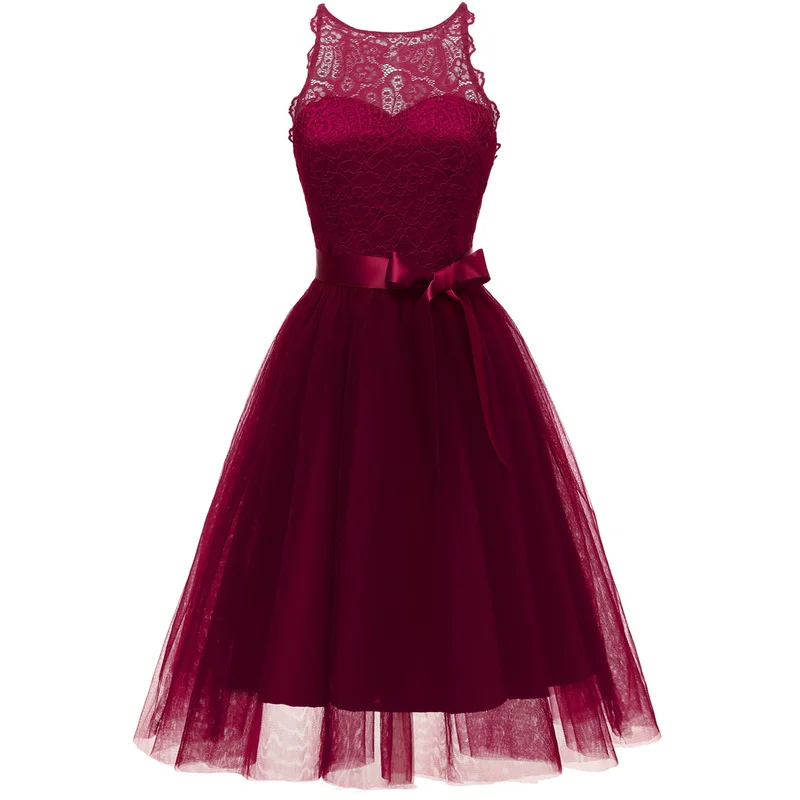 O Neck Lace Tulle A Line Dress Women midi Summer Dress Girls Prom Graduation Wedding Cocktail Birthday Party Occasion Dresses 
O Neck Lace Tulle A Line Dress Women midi Summer Dress Girls Prom Graduation Wedding Cocktail Birthday Party Occasion Dresses