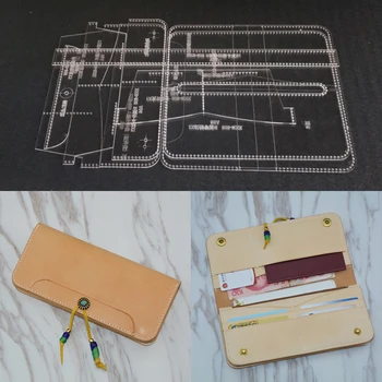 Acrylic Stencil Laser Cut Template DIY Leather Handmade Craft Women Rivet Clips Long Wallet Hand Bag Sewing Pattern 10x21x2cm
Acrylic Stencil Laser Cut Template DIY Leather Handmade Craft Women Rivet Clips Long Wallet Hand Bag Sewing Pattern 10x21x2cm