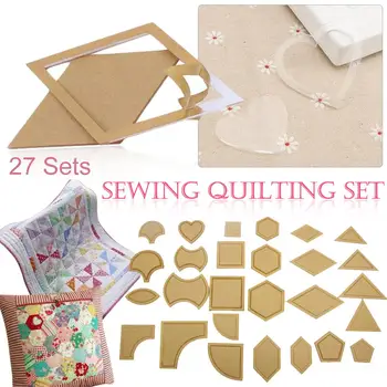 27 Sets Acrylic Stitching Cloth Transparent Template DIY Handmade Craft Patchwork Sewing Cloth Quilting Tools Accessories
27 Sets Acrylic Stitching Cloth Transparent Template DIY Handmade Craft Patchwork Sewing Cloth Quilting Tools Accessories