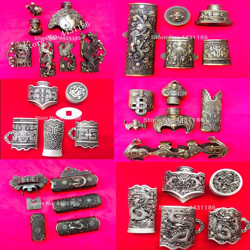 Set Kirsite DIY Fittings For Chinese TaiChi/WuShu Jian KungFu Han/Tang/Qing/Qin Dao Sword Accessory Nice Metal Crafts Collection
Set Kirsite DIY Fittings For Chinese TaiChi/WuShu Jian KungFu Han/Tang/Qing/Qin Dao Sword Accessory Nice Metal Crafts Collection