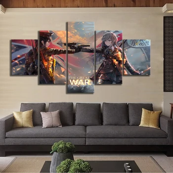 5 Piece The Great War Battlefield1 Game Art Canvas Poster Pictures Anime Girl Wall Paintings for Home Decor Fan Art
5 Piece The Great War Battlefield1 Game Art Canvas Poster Pictures Anime Girl Wall Paintings for Home Decor Fan Art