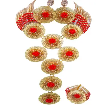 Cheap Champagne Gold AB Opaque Red Crystal Women Party Necklace Jewelry Sets 10C-9PH-18
Cheap Champagne Gold AB Opaque Red Crystal Women Party Necklace Jewelry Sets 10C-9PH-18