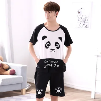 Yidanna Nightwear Men Pajamas Set Cotton Sleepwear Cute Bear Short Sleeved Sleep Clothing Casual Nighties Summer Male Lounge
Yidanna Nightwear Men Pajamas Set Cotton Sleepwear Cute Bear Short Sleeved Sleep Clothing Casual Nighties Summer Male Lounge