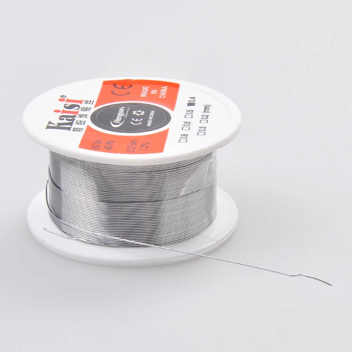 0.4mm/0.6mm Solder Wire Flux 1.2% Fine Soldering Wire Tin Solder Wire Sn60 / Pb40 for Precise Welding Works
0.4mm/0.6mm Solder Wire Flux 1.2% Fine Soldering Wire Tin Solder Wire Sn60 / Pb40 for Precise Welding Works