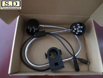 Microscope Illumination LED Light Source Aperture 22mm Metal Hose Tilt Angle Bendable No Bhosting Low Heat Long Life