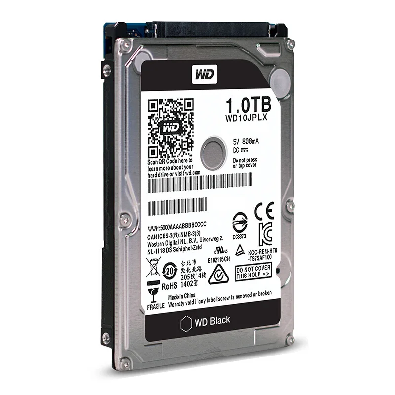 WD черный HDD 1 ТБ 2 5 "SATA III Internal Жесткий диск 6 ГБ/сек. 32 M 9 мм 7200 об/мин для игры