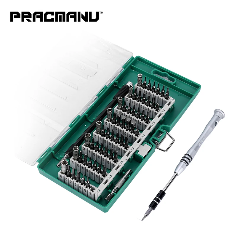 PRACMANU 61 in 1 screwdriver Bit Magnetic Driver Kit Precision Screwdriver set Hand Tools for Phone Electronics Repair Tool Kit
PRACMANU 61 in 1 screwdriver Bit Magnetic Driver Kit Precision Screwdriver set Hand Tools for Phone Electronics Repair Tool Kit
