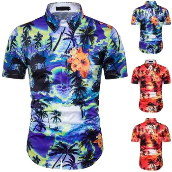 2018 New Casual Men's Floral 3D Printing Europe and Hawaii Beach Short-sleeves Turn-down Collar T-Shirt Camisetas Hombre
2018 New Casual Men's Floral 3D Printing Europe and Hawaii Beach Short-sleeves Turn-down Collar T-Shirt Camisetas Hombre